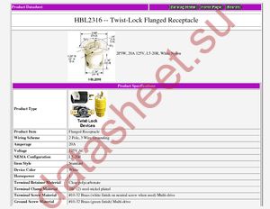 HBL2316 datasheet  